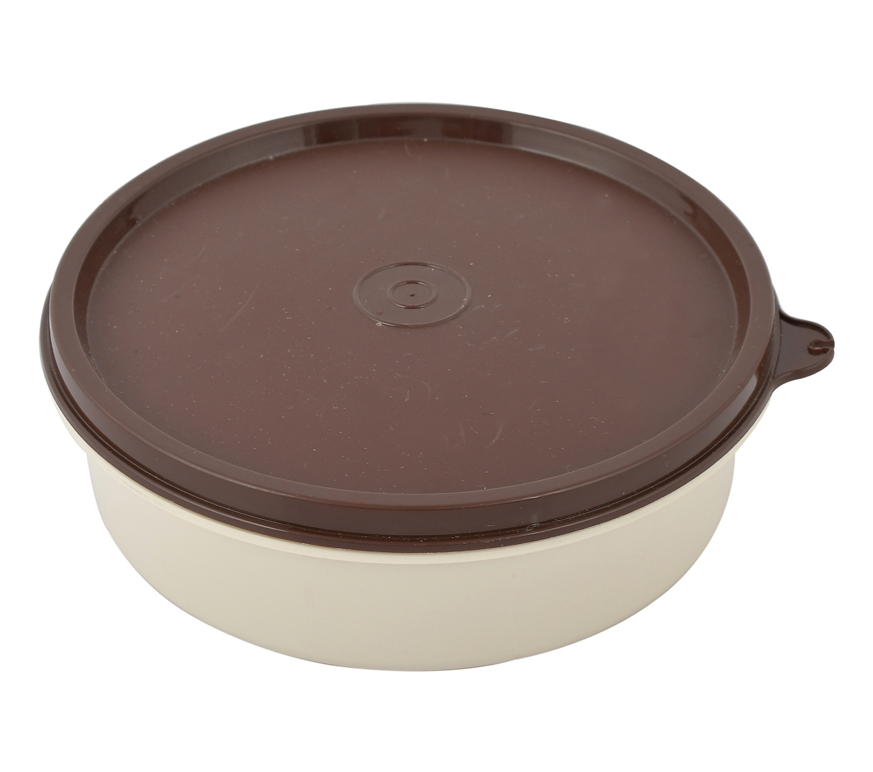 Kuber Industries BPA Free Food Grade Microwave Safe Inner Steel Lunch Container, 800ml (Cream & Brown)-HS42KUBMART25135