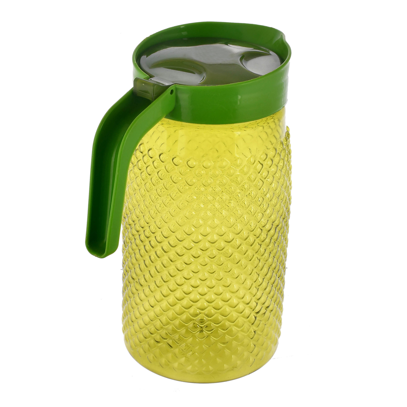 Kuber Industries BPA Free Leak Proof Unbreakable Plastic Water Jug with 6 Tumblers Drinkware Set (Green)