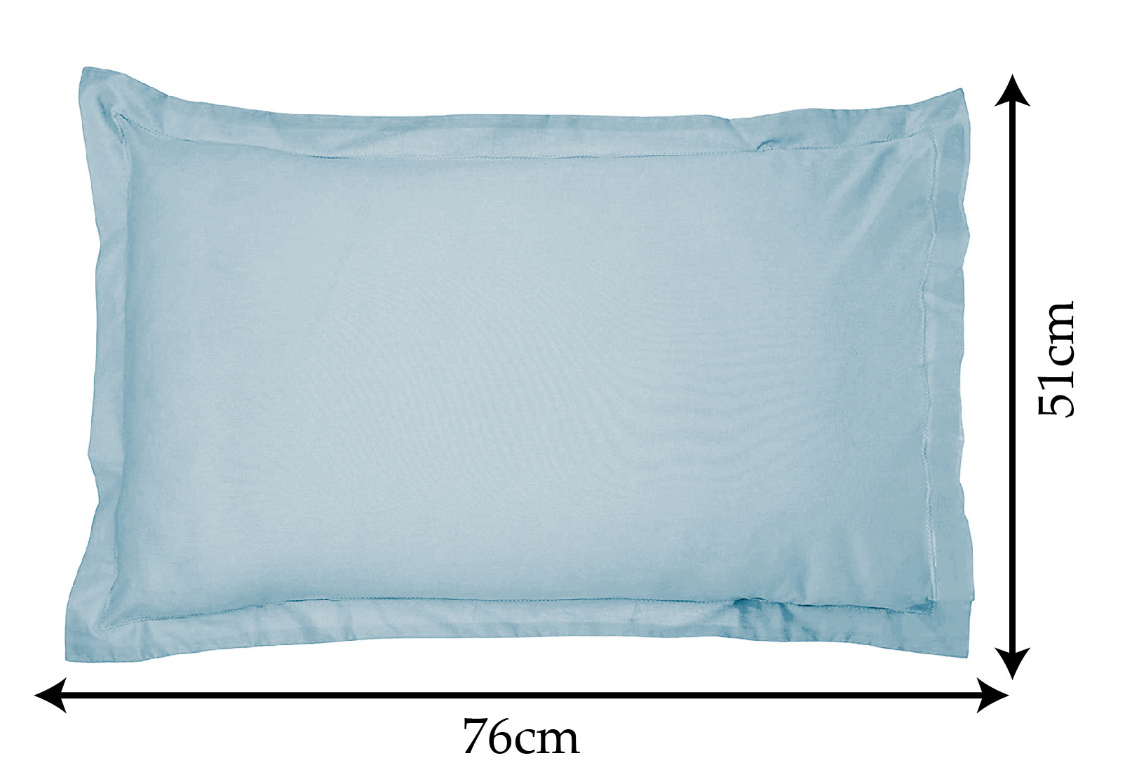 Kuber Industries Breathable & Soft Cotton Pillow Cover For Sofa, Couch, Bed - 29x20 Inch,(Blue)