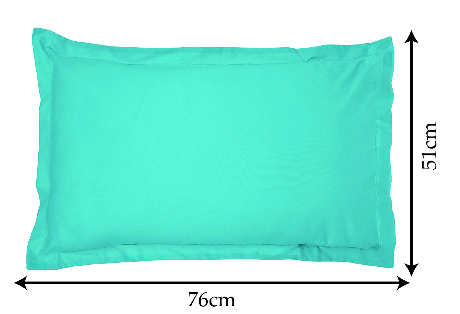 Kuber Industries Breathable & Soft Cotton Pillow Cover For Sofa, Couch, Bed - 29x20 Inch,(Green)