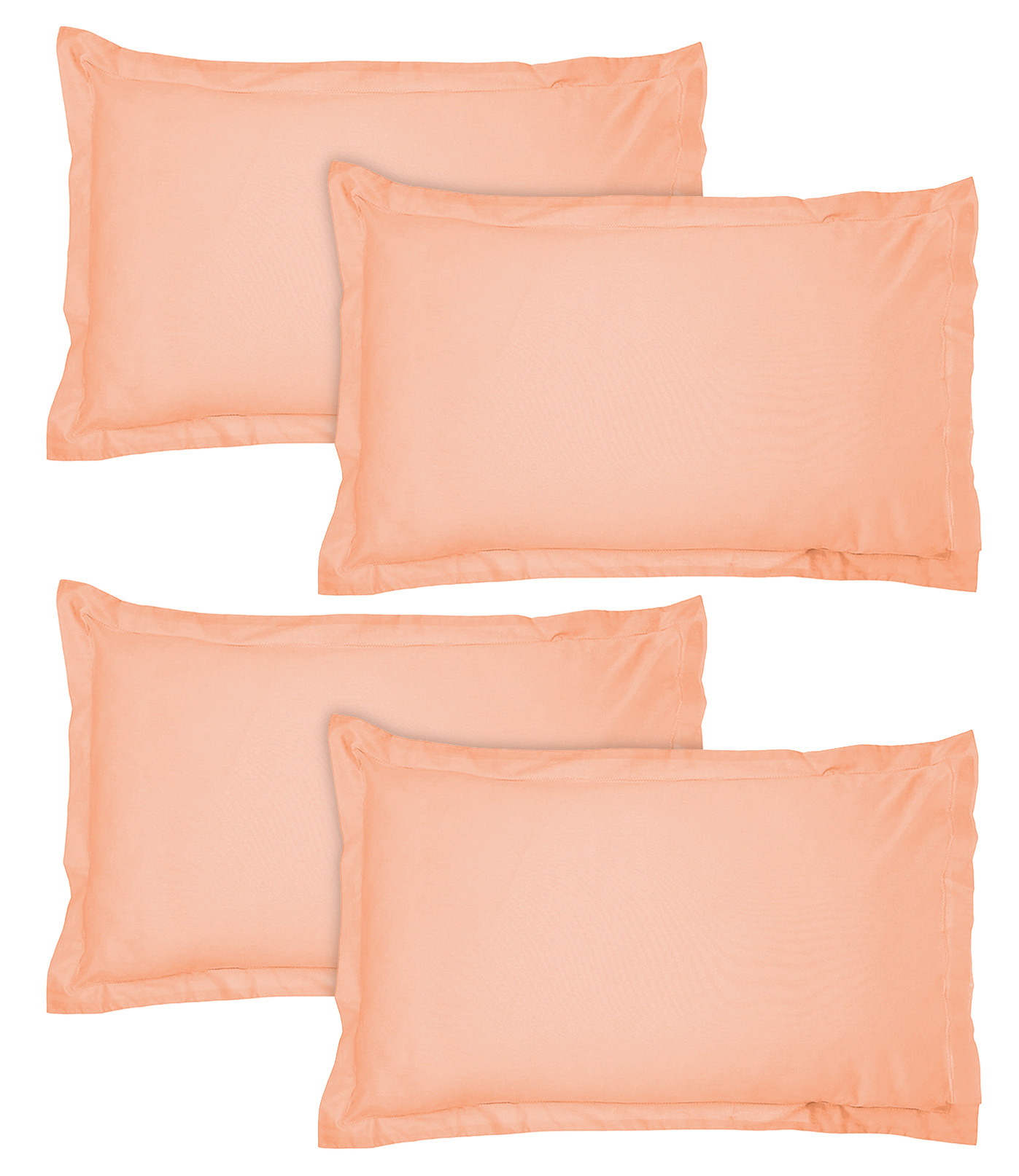 Kuber Industries Breathable & Soft Cotton Pillow Cover For Sofa, Couch, Bed - 29x20 Inch,(Peach)