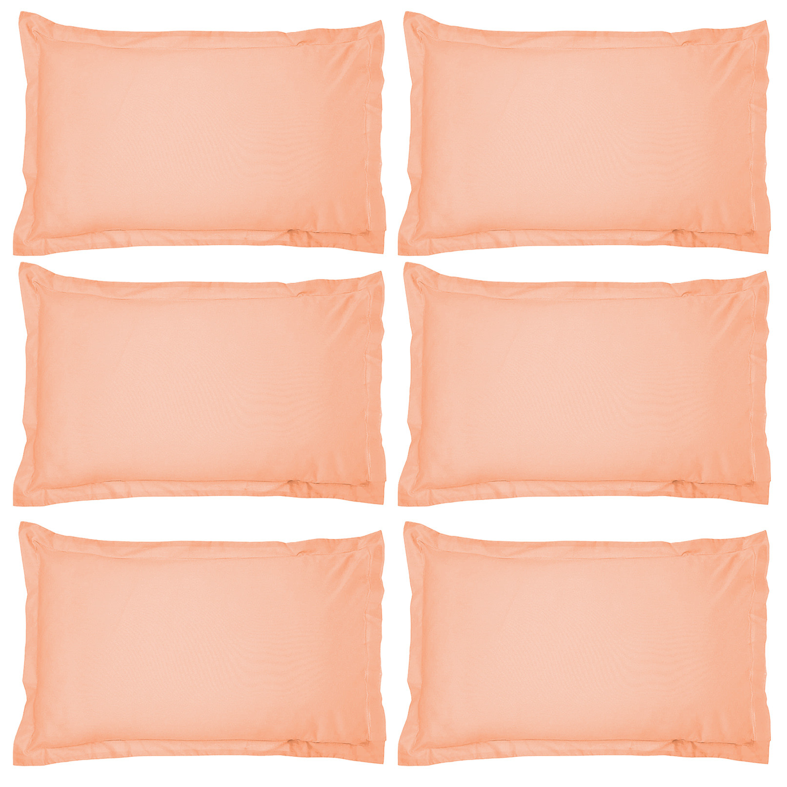 Kuber Industries Breathable & Soft Cotton Pillow Cover For Sofa, Couch, Bed - 29x20 Inch,(Peach)