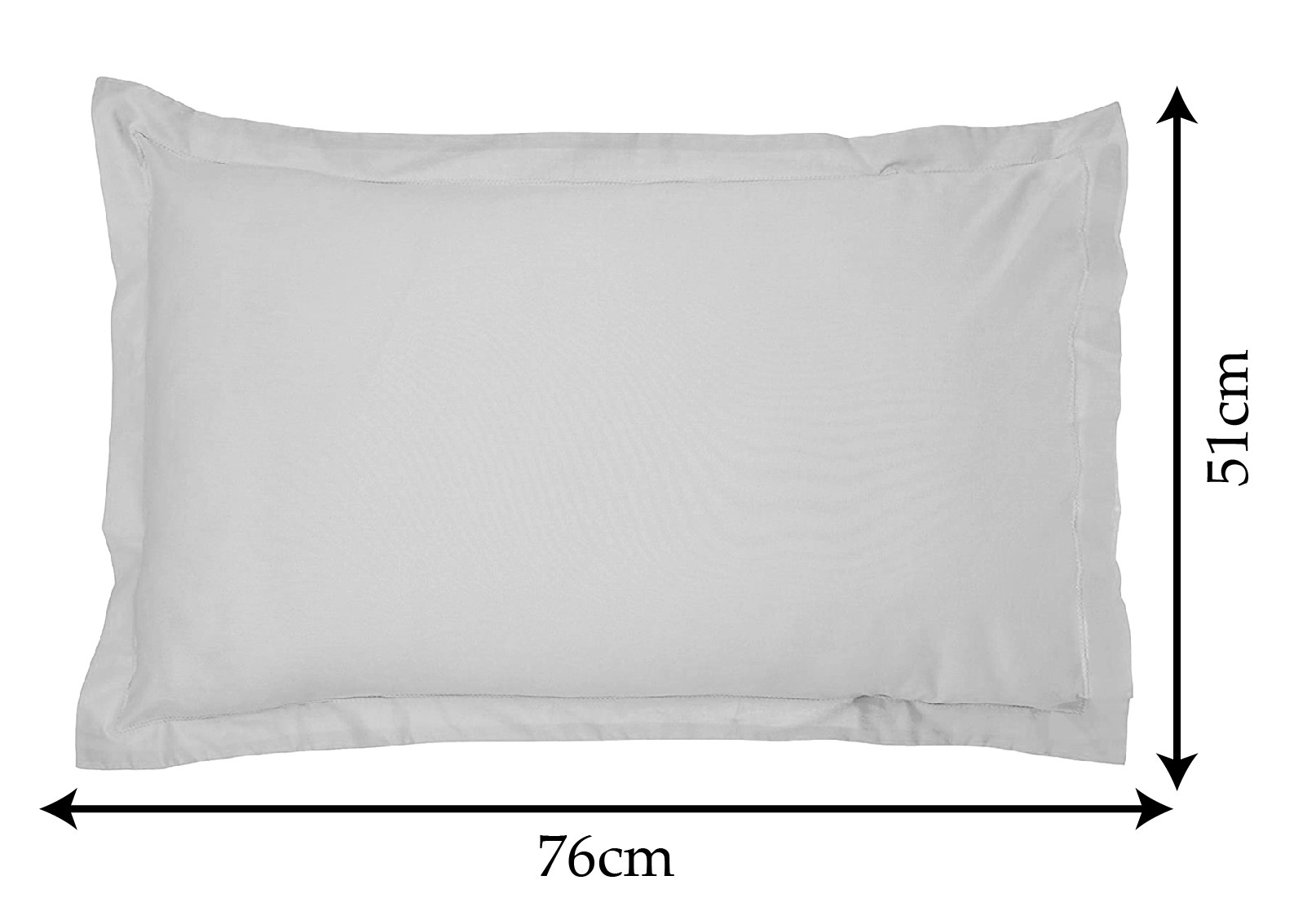 Kuber Industries Breathable & Soft Cotton Pillow Cover For Sofa, Couch, Bed - 29x20 Inch,(White)