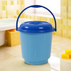 Bucket | 18 Liter Bucket for Bathroom | Balti for Bathroom | Plastic Bucket for Daily Use | Bucket with Lid &amp; Handle | Water Storage Bucket | Bathroom Bucket | Blue