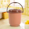 Bucket | 18 Liter Bucket for Bathroom | Balti for Bathroom | Plastic Bucket for Daily Use | Bucket with Lid &amp; Handle | Water Storage Bucket | Bathroom Bucket | Coffee