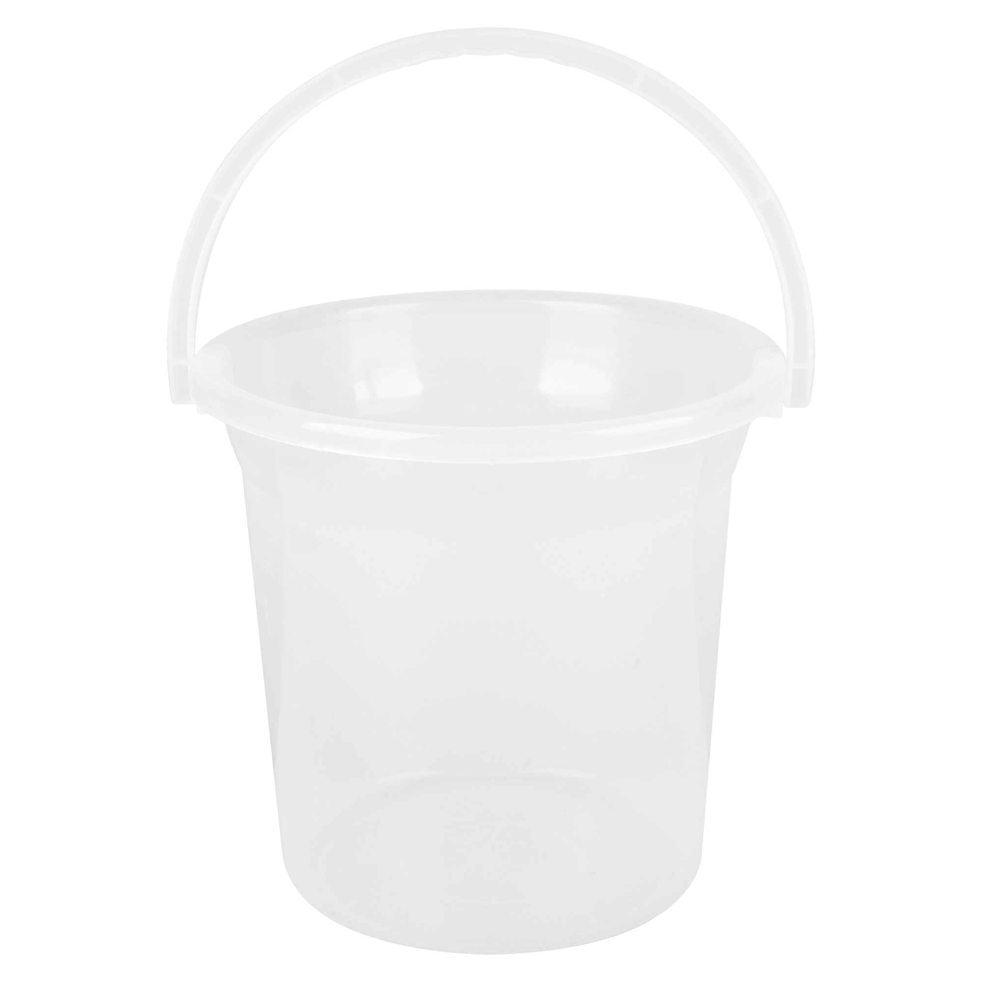 Kuber Industries Bucket  Plastic Bucket for Bathroom  Strong Bathroom Bucket  Bucket for Bathing  Water Storage Bucket  Bathroom Bucket  Plain Bucket  18 LTR  Transparent