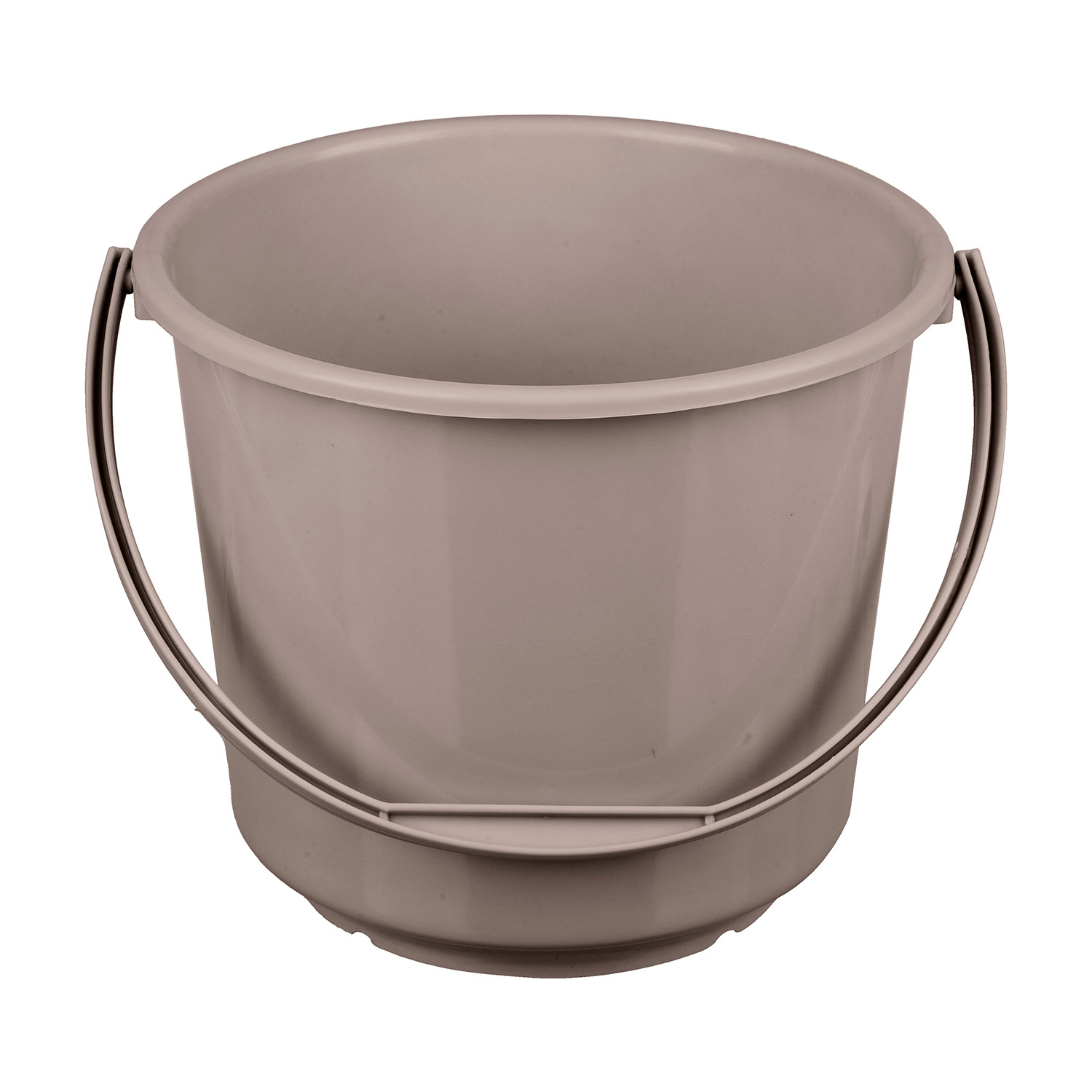 Kuber Industries Bucket  Plastic Bucket for Mopping  Bucket for Cleaning  Storage Container Bucket  Water Storage Bucket  Bathroom Bucket  Plain Bucket  5 LTR  Brown