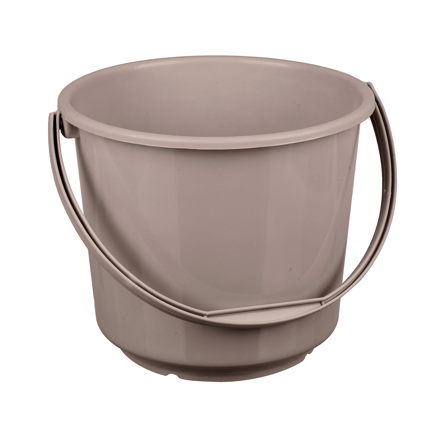Kuber Industries Bucket | Plastic Bucket for Mopping | Bucket for Cleaning | Storage Container Bucket | Water Storage Bucket | Bathroom Bucket | Plain Bucket | 5 LTR | Brown