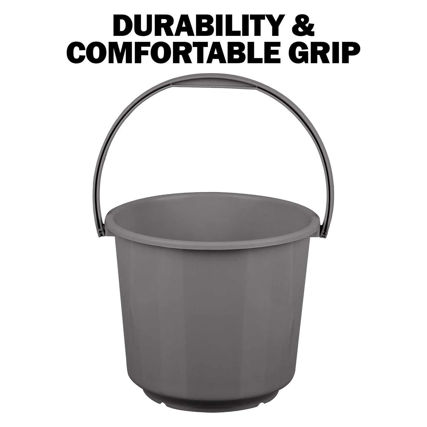 Kuber Industries Bucket | Plastic Bucket for Mopping | Bucket for Cleaning | Storage Container Bucket | Water Storage Bucket | Bathroom Bucket | Plain Bucket | 5 LTR | Pack of 3 | Multi
