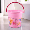 Bucket 18 LTR Water Bucket for Bathroom | Plastic Bucket for Kitchen | Balti for Bathroom | Bucket for Daily Use | Portable Bucket | Printed Water Storage Bucket | Pink
