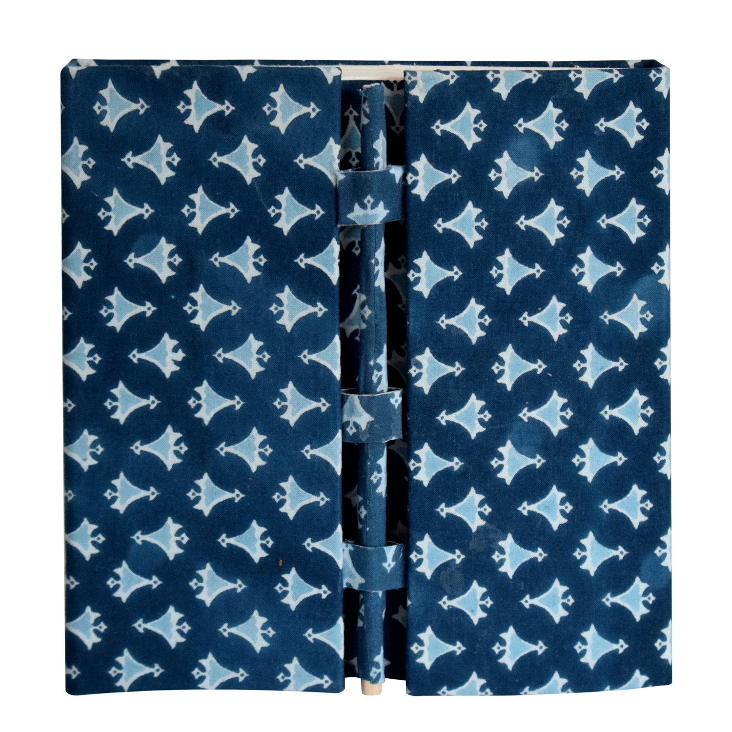 Kuber Industries Buti Print Handicraft Notebook/Diary With Lock System for Home, Traveling, Office (Blue)