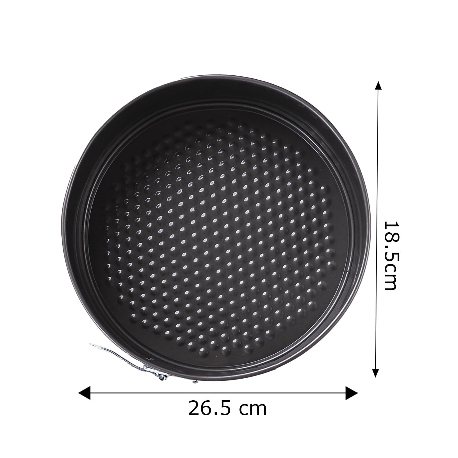 Kuber Industries Cake Mould with Removable Base|Cake Tray for Baking|Idol for Bread, Pie, Pizza (Black)