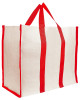 Kuber Industries Canvas Shopping Bags/Grocery Bag for Carry Grocery, Fruits, Vegetable with Handles (Red) 54KM4015
