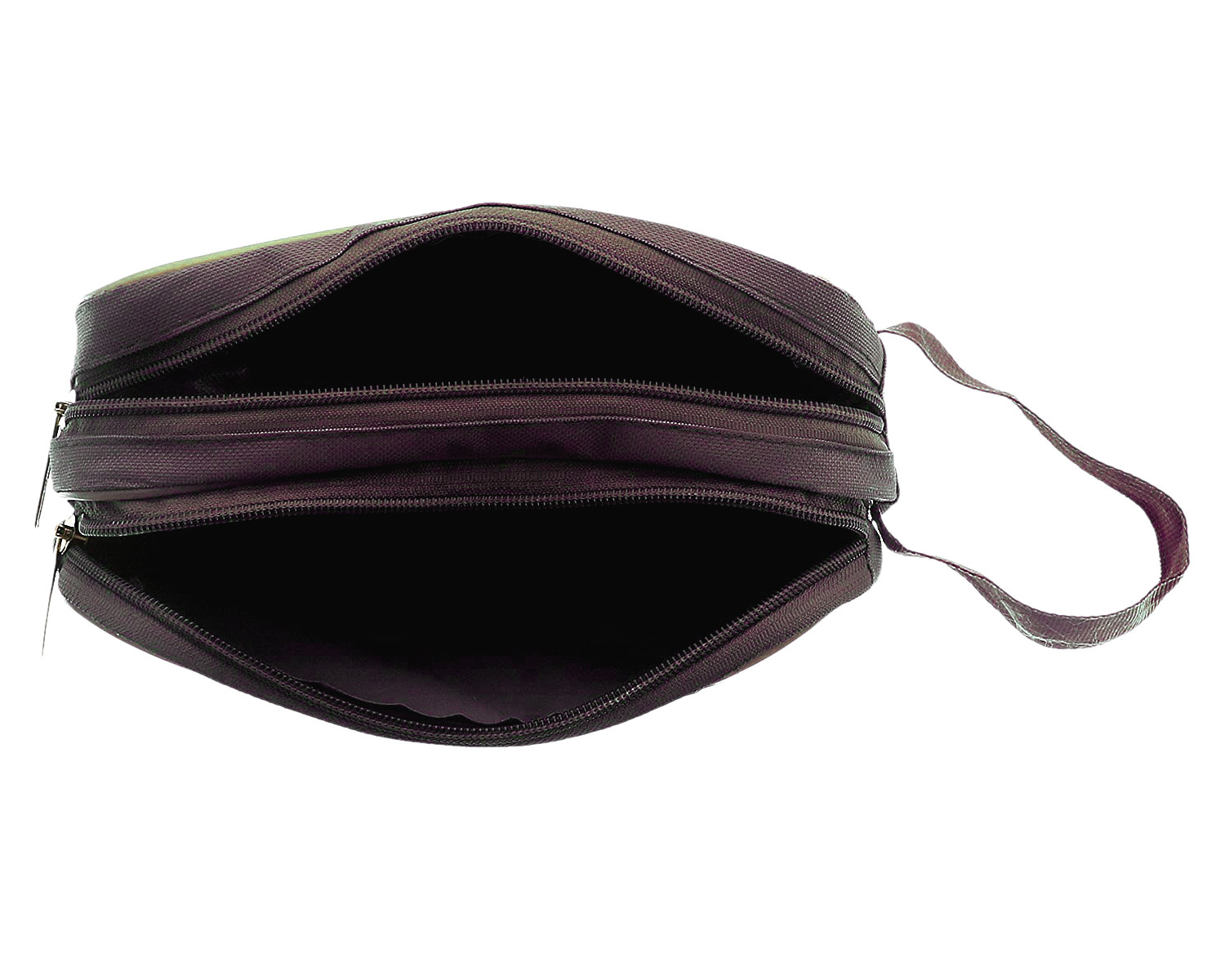 Kuber Industries Canvas Toiletry Organizer|Waterproof & Portable Travel Shaving Dopp Kit With 2 Main ComparMants And Front Zipper (Brown)