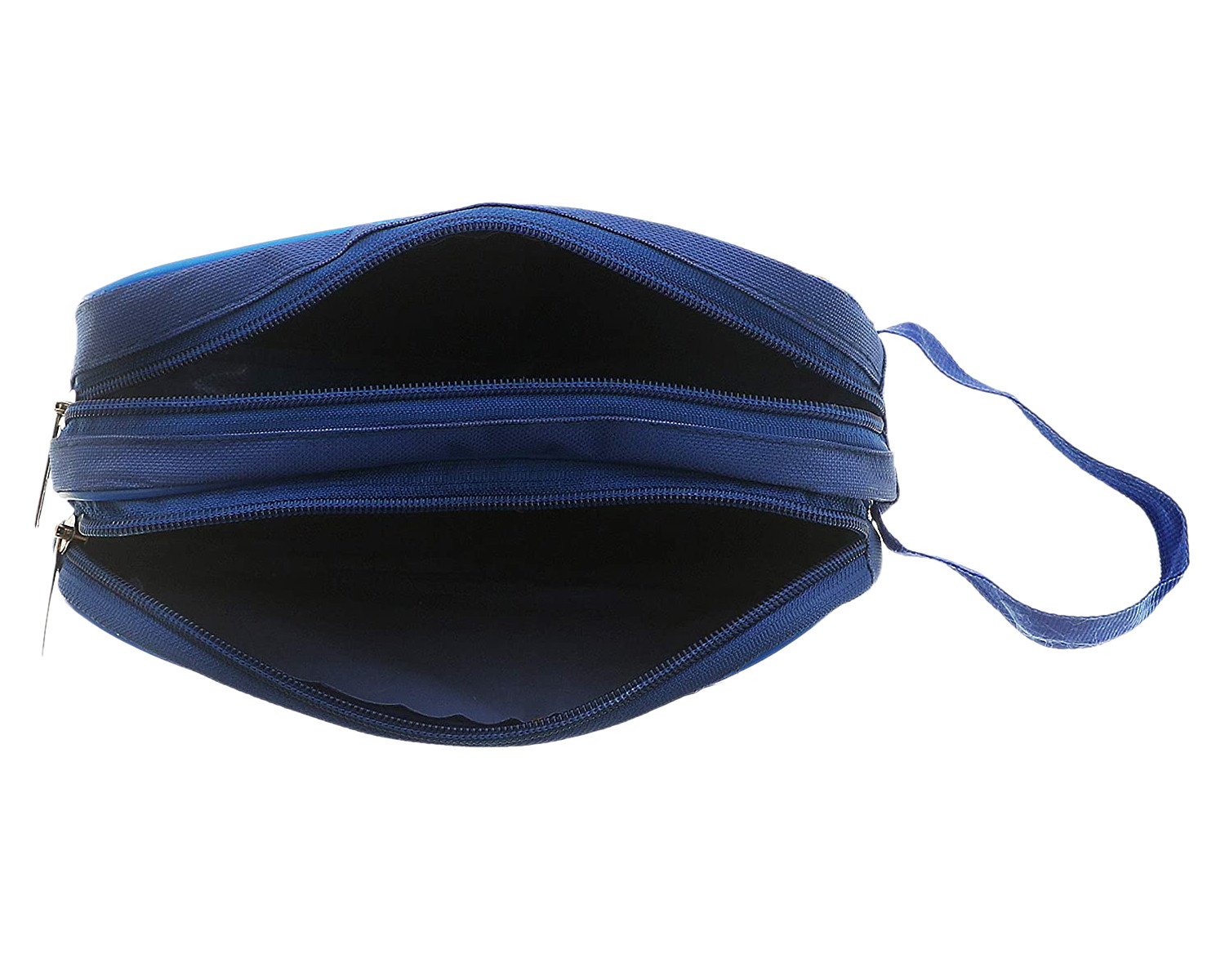 Kuber Industries Canvas Toiletry Organizer|Waterproof & Portable Travel Shaving Dopp Kit With 2 Main ComparMants And Front Zipper (Navy Blue)