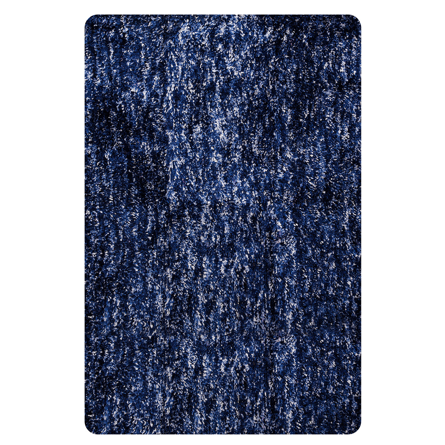 Kuber Industries Carpet  Shaggy Carpet for Living Room  Fluffy Carpet for Bedroom  Lexus Home Decor Carpet  Floor Carpet Rug  Non-Slip Bedside Rug  3x5 Feet  Blue