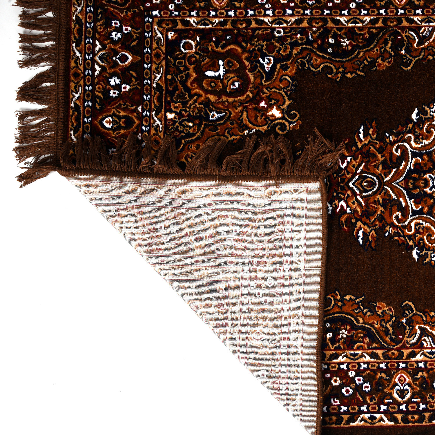 Kuber Industries Carpet | Velvet Floor Mat | Carpet for Hall | Carpet for Living Room | Carpet for Bedroom | Area Rug | Solid Prayer Mat |Heavy V.V Carpet | 5x7 Feet | Dark Brown
