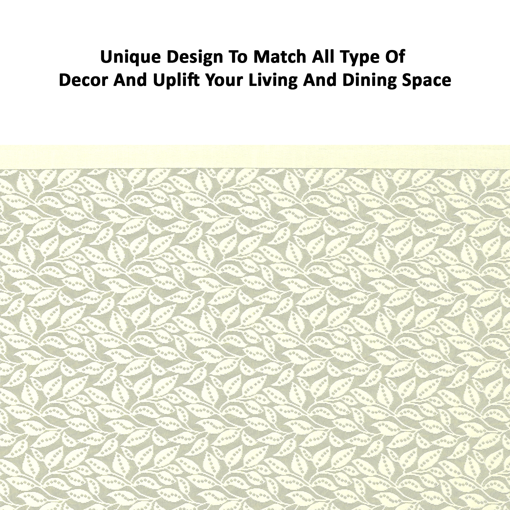 Kuber Industries Center  Dining Table Cover 4 Seater  For Teapoy Computer  Office Table Cloth  40x60 Inch  Tree Vine Net Design -Brown