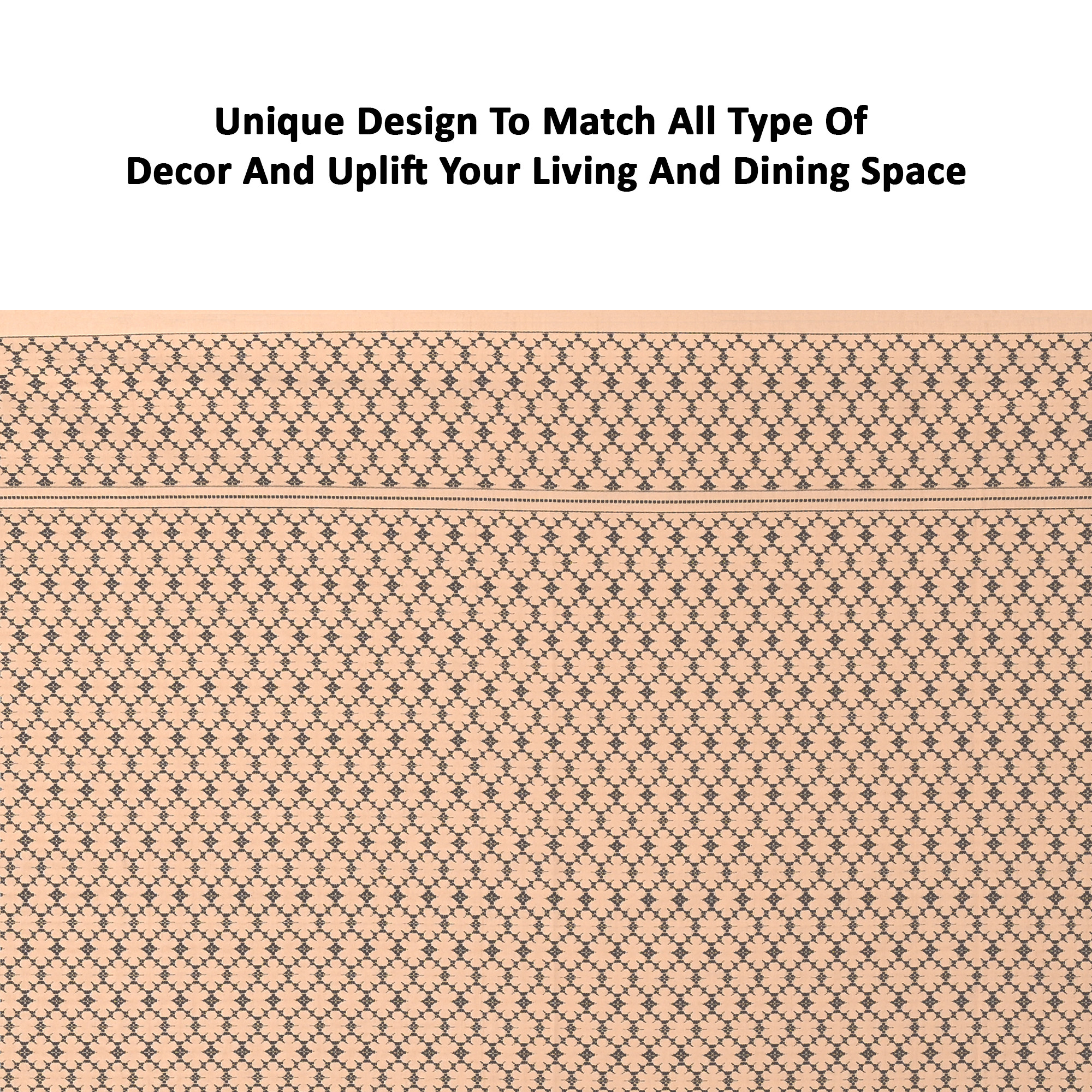 Kuber Industries Center  Dining Table Cover 4 Seater  TeapoyComputer  Office Table ClothSheet  40x60 Inches  Net Design -Golden