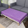 Center Table Cover | 40x60 Inch | 4 Seater Kitchen Table Cloth | PVC Table Cloth | Tabletop Cover | Tea Table Cover | Decorative Table Cover | Self Design | Purple