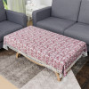 Center Table Cover | 40x60 Inch | 4 Seater Kitchen Table Cloth | PVC Table Cloth | Tea Table Cover | Tabletop Cover | Decorative Table Cover | Barik Flower | Maroon
