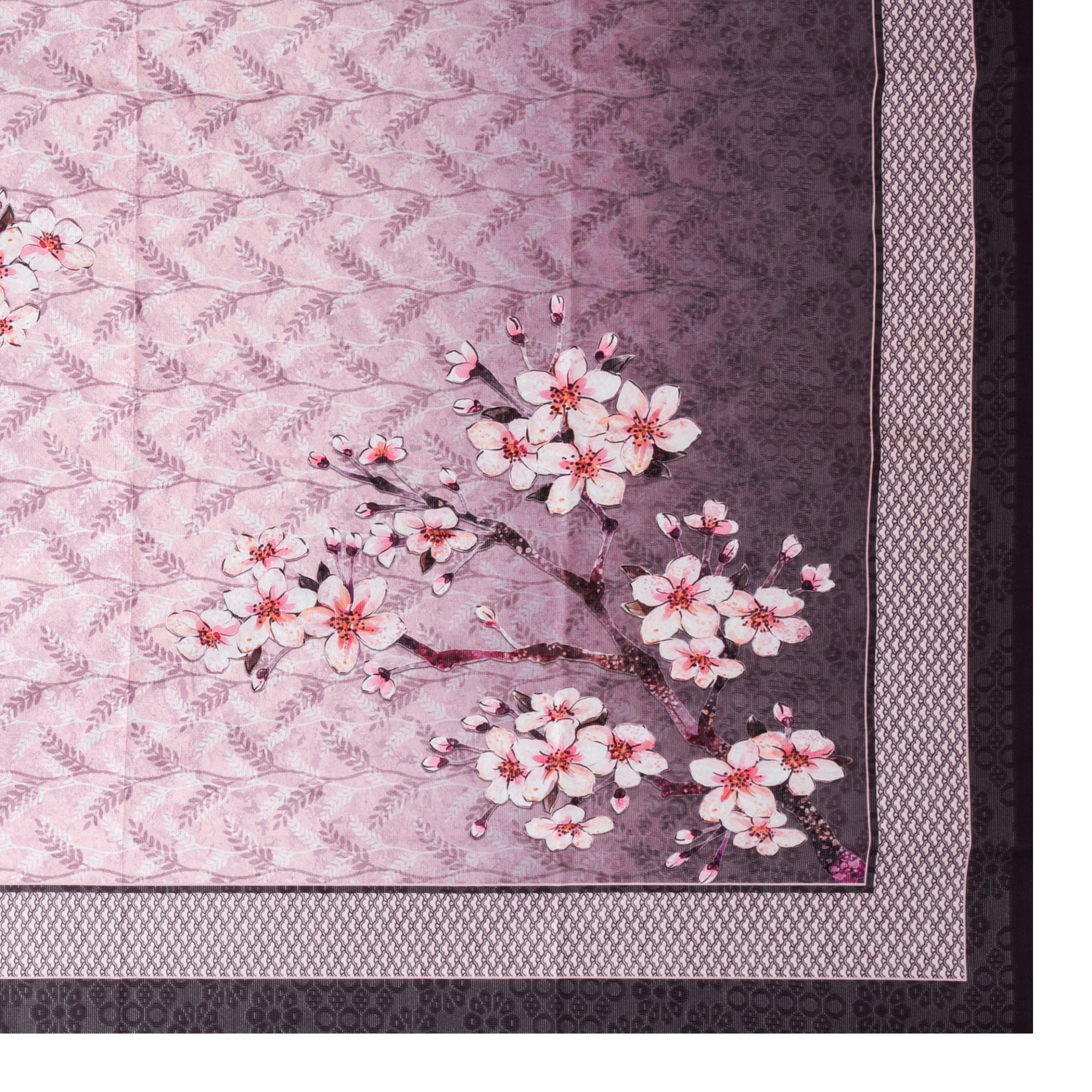 Kuber Industries Center Table Cover  40x60 Inch  Indoor  Outdoor Table Cover  Net 4 Seater Table Cover  Table Protector Cover for Home  Flower Digital Print-637  CTC  Pink  Purple