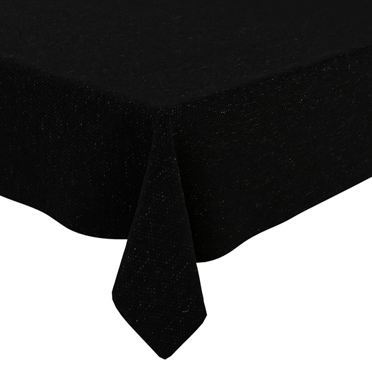 Kuber Industries Center Table Cover  Luxurious Jute Fabric Coffee Table Cover  Table Protector Cloth for Everyday Use  40x60 Inch  Black