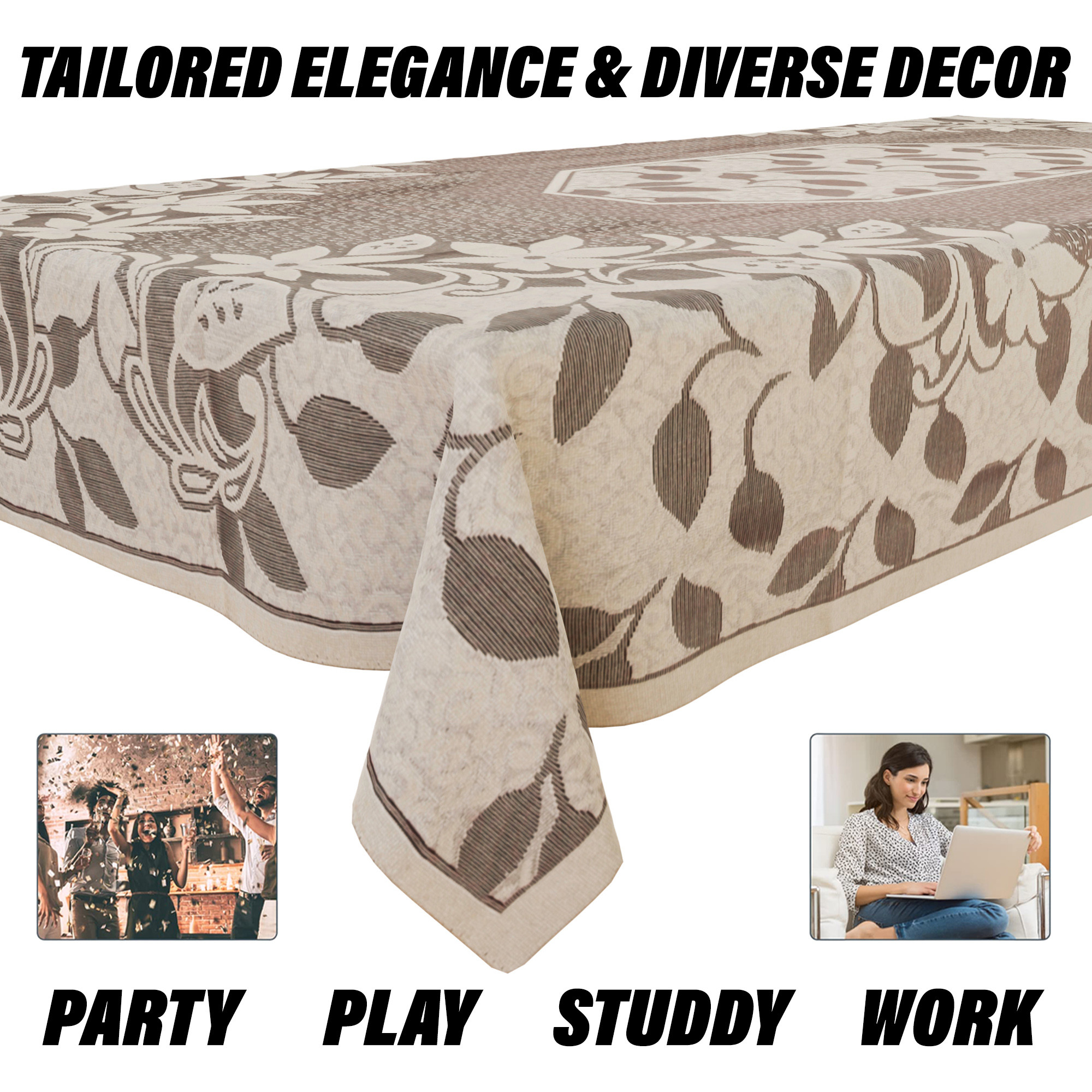 Kuber Industries Center Table Cover  Net Table Cloth Cover  4 Seater Table Cloth  Flower Table Cover  Table Protector  Table Cover for Center Table  40x60 Inch  S21  Maroon