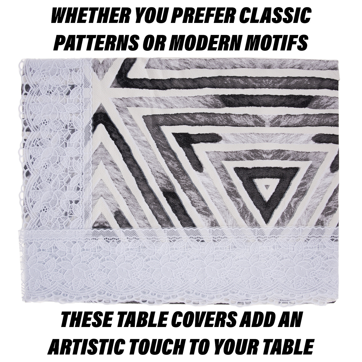 Kuber Industries Center Table Cover | PVC Table Cloth Cover | 4 Seater Table Cloth | Triangle Table Cover | Table Protector | Table Cover for Center Table | 40x60 Inch | CTC | Gray