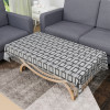 Center Table Cover | Tabletop Cover | PVC Table Cloth | 40x60 Inch | 4 Seater Kitchen Table Cloth | Decorative Table Cover | Tea Table Cover | Bada Check | Grey