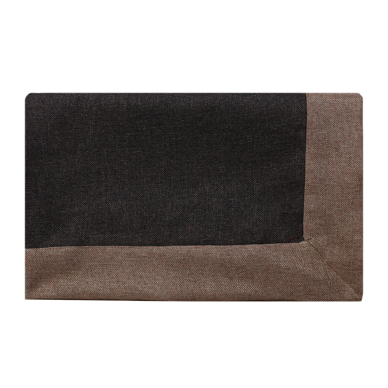 Kuber Industries Center Table Cover|Luxurious Jute Tablecloth|Slip Resistant Protector Table Top Cover With Jutelace Border, 40x60 Inch (Brown)