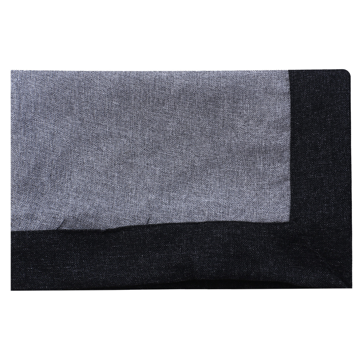 Kuber Industries Center Table Cover|Luxurious Jute Tablecloth|Slip Resistant Protector Table Top Cover With Jutelace Border, 40x60 Inch (Gray)