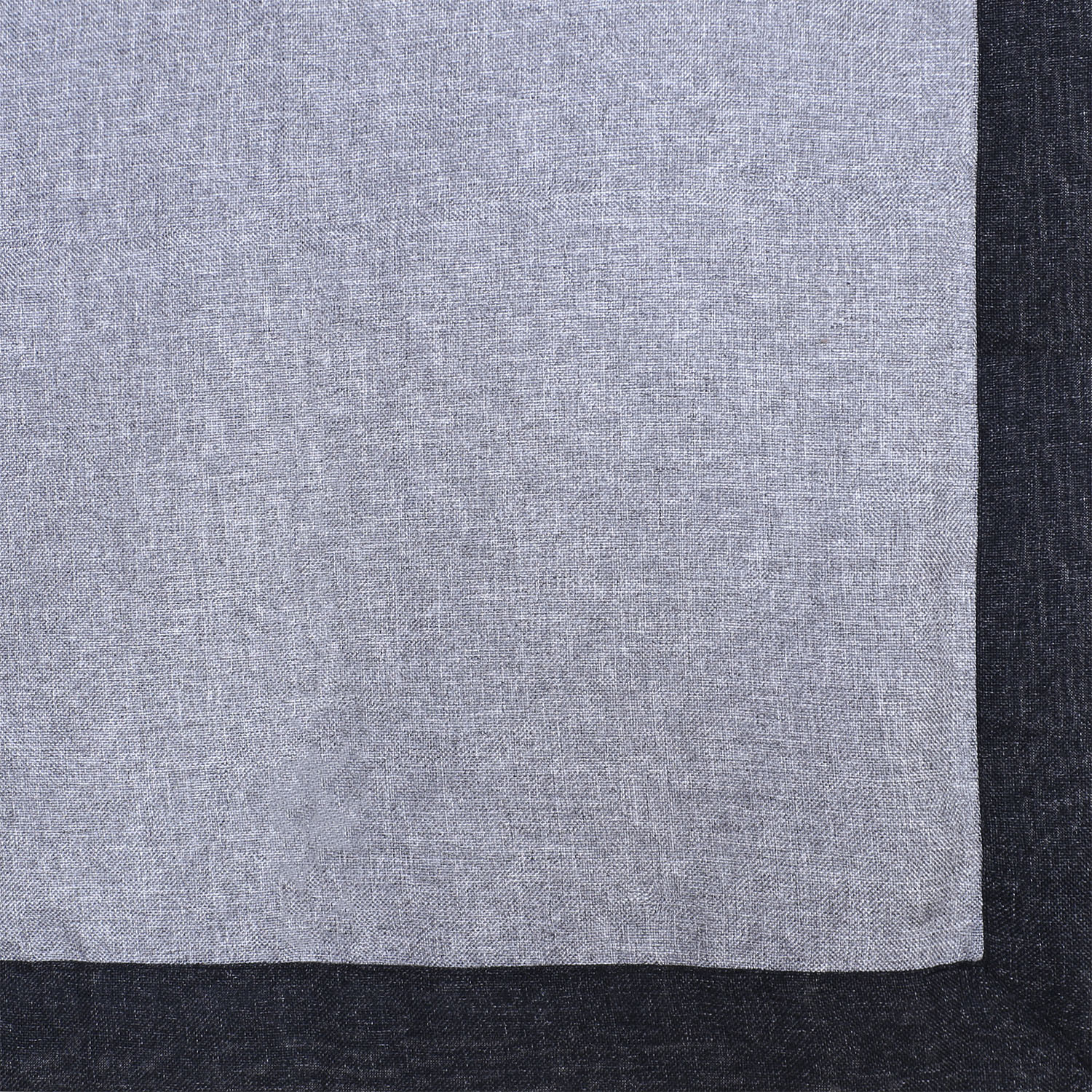 Kuber Industries Center Table Cover|Luxurious Jute Tablecloth|Slip Resistant Protector Table Top Cover With Jutelace Border, 40x60 Inch (Gray)
