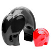 Kuber Industries Ceramic Elephant Mother and Kid Figurine Set For Home Decoration Showpiece (Red &amp; Black)