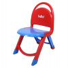 Kuber Industries Chair for Kids | Plastic Kids Foldable Chair | Baby Chair | School Study Chair | Toddler Chair | Indoor or Outdoor Use for Kids | Capacity 80 Kg | Red &amp; Blue