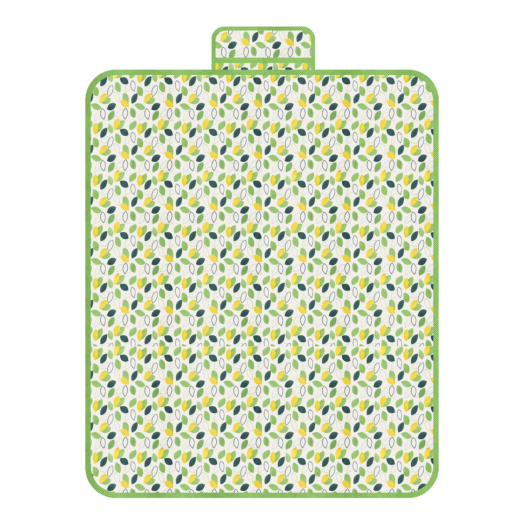 Kuber Industries Chatai Mat | Foldable Chatai for Travel | Sleeping Mat for Floor | Bedsheet & Mattress Protector | Floor Chatai Mat for Yoga | Chatai for Picnic | Leaf-Design | Green