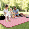 Chatai Mat | Foldable Chatai for Travel | Sleeping Mat for Floor | Bedsheet &amp; Mattress Protector | Floor Chatai Mat for Yoga | Chatai for Picnic | Check-Design | Pink