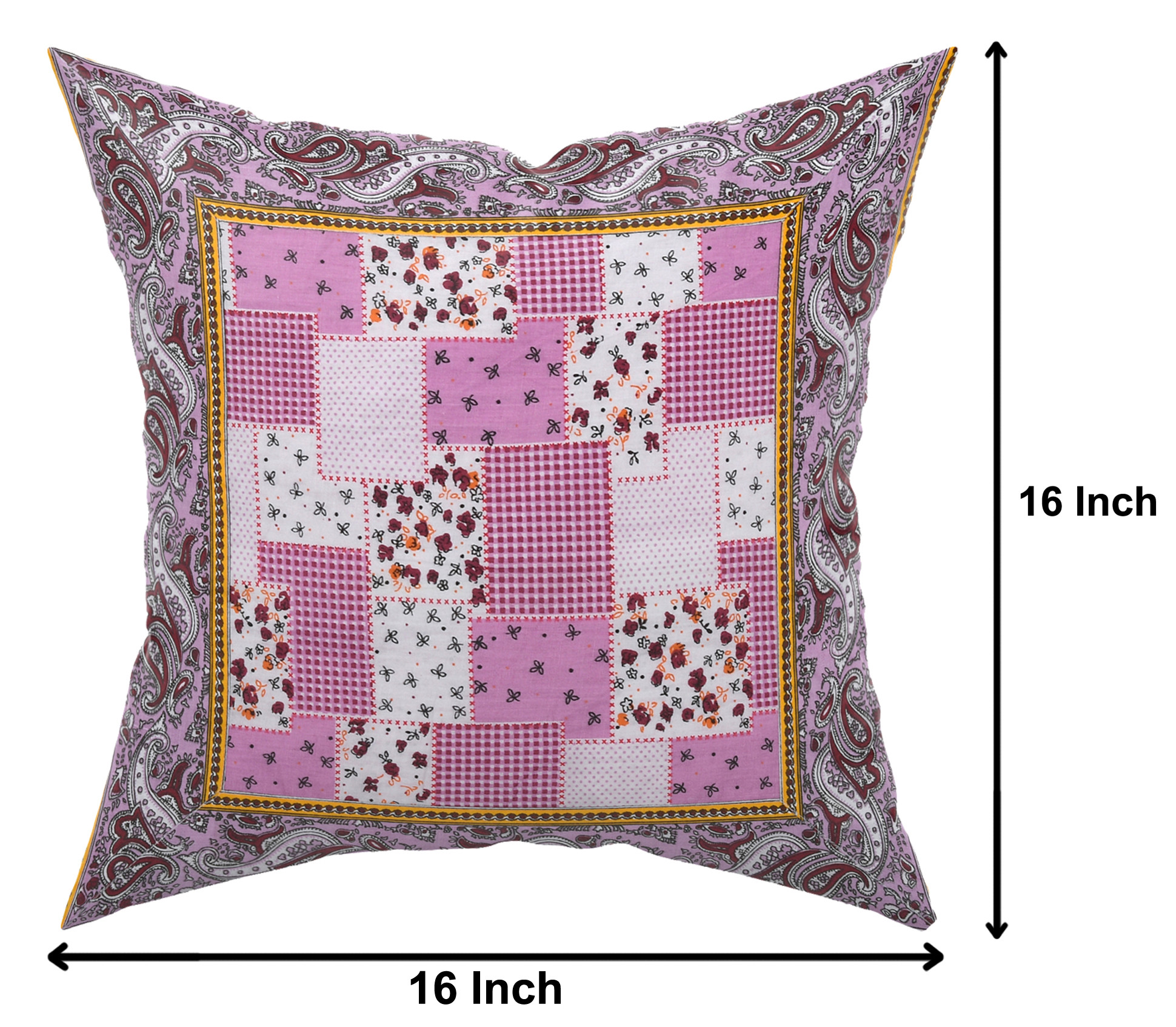 Kuber Industries Check Design Cotton Abstract Decorative Throw Pillow/Cushion Covers 16