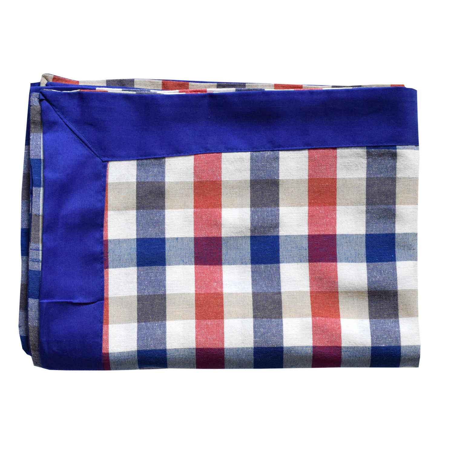 Kuber Industries Check Print Cotton Center Table Cover/Table Cloth For Home Decorative Luxurious 4 Seater, 60