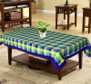Kuber Industries Check Print Cotton Center Table Cover/Table Cloth For Home Decorative Luxurious 4 Seater, 60&quot;x40&quot; (Green) 54KM4257