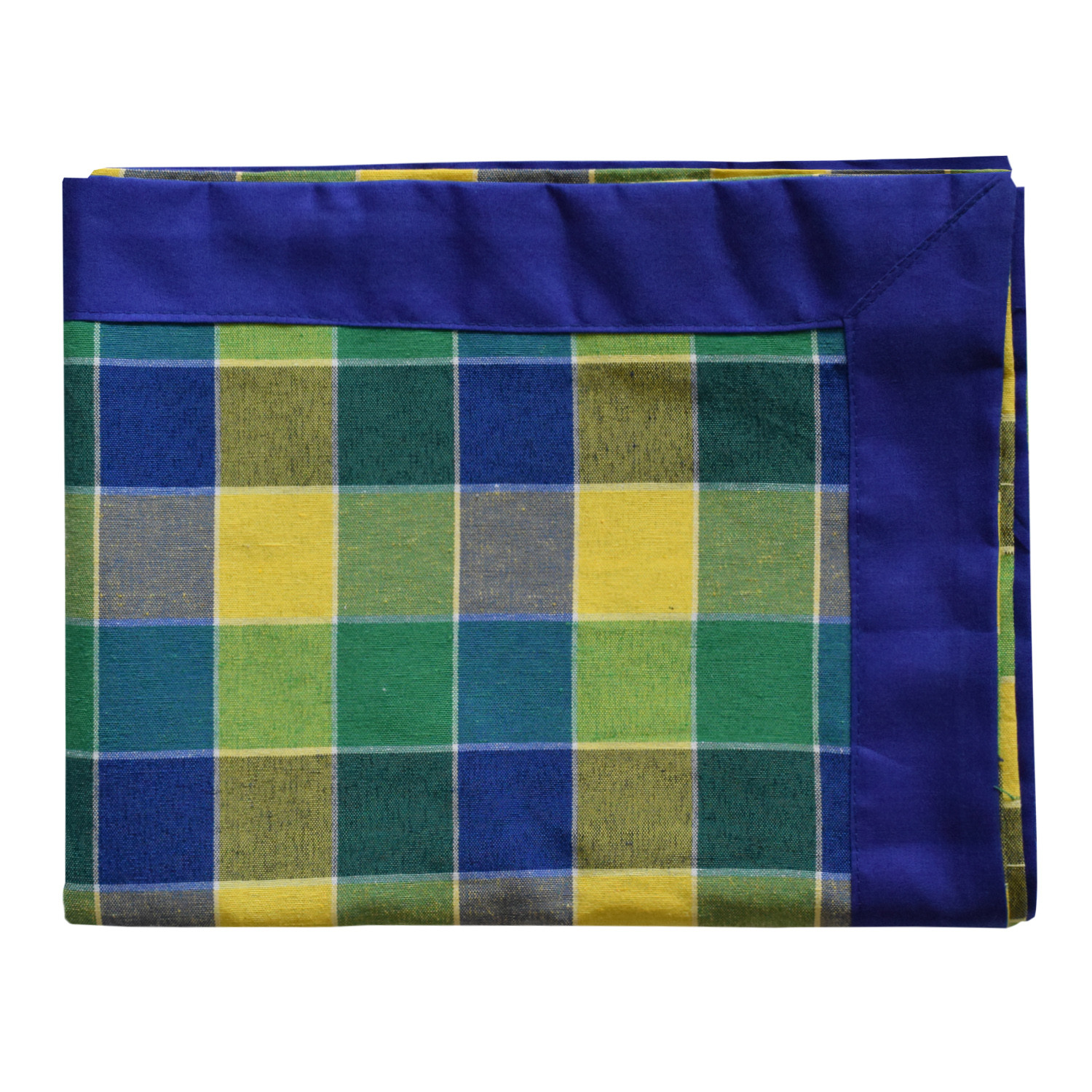 Kuber Industries Check Print Cotton Dining Table Cover/Table Cloth For Home Decorative Luxurious 6 Seater, 60