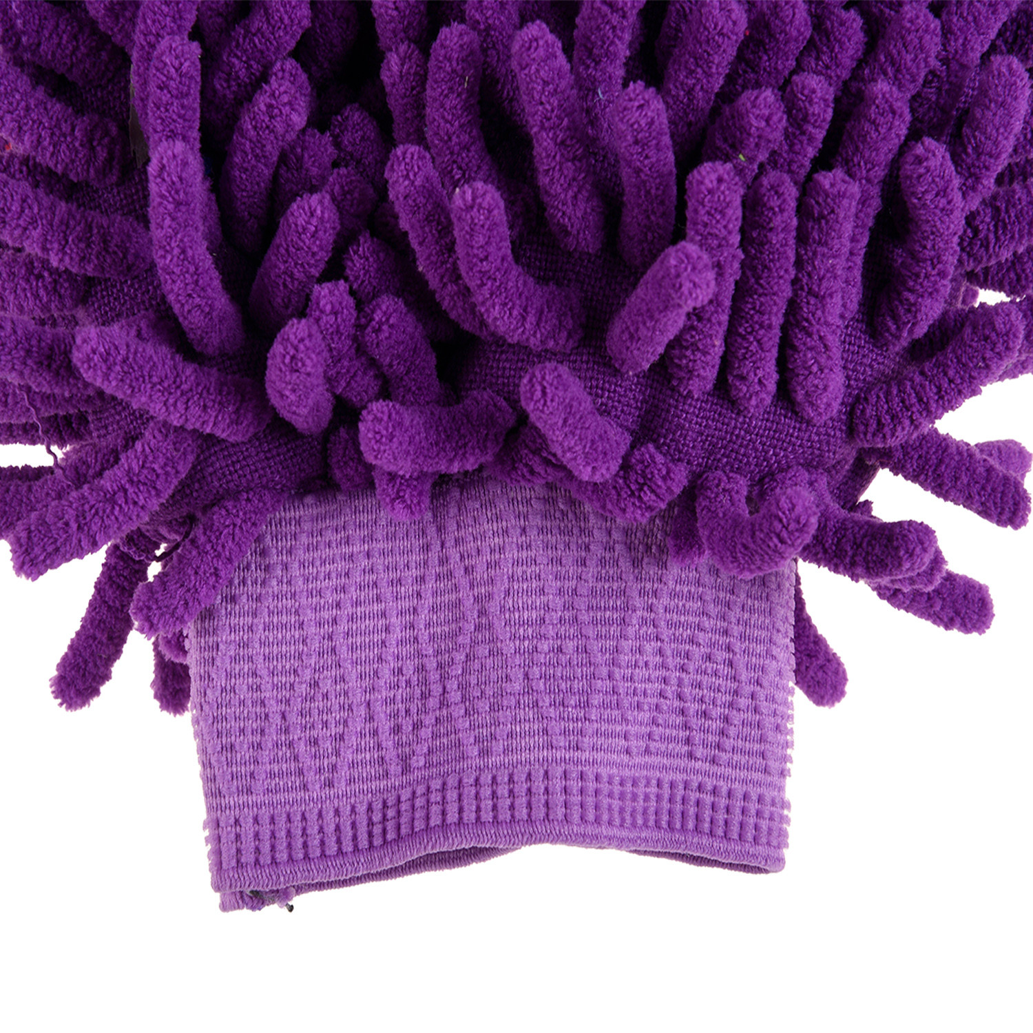 Kuber Industries Chenille Mitts|Microfiber Cleaning Gloves|Inside Waterproof Cloth Gloves|100 Gram Weighted Hand Duster|Hand Chenille Gloves For Car|Glass (Purple)