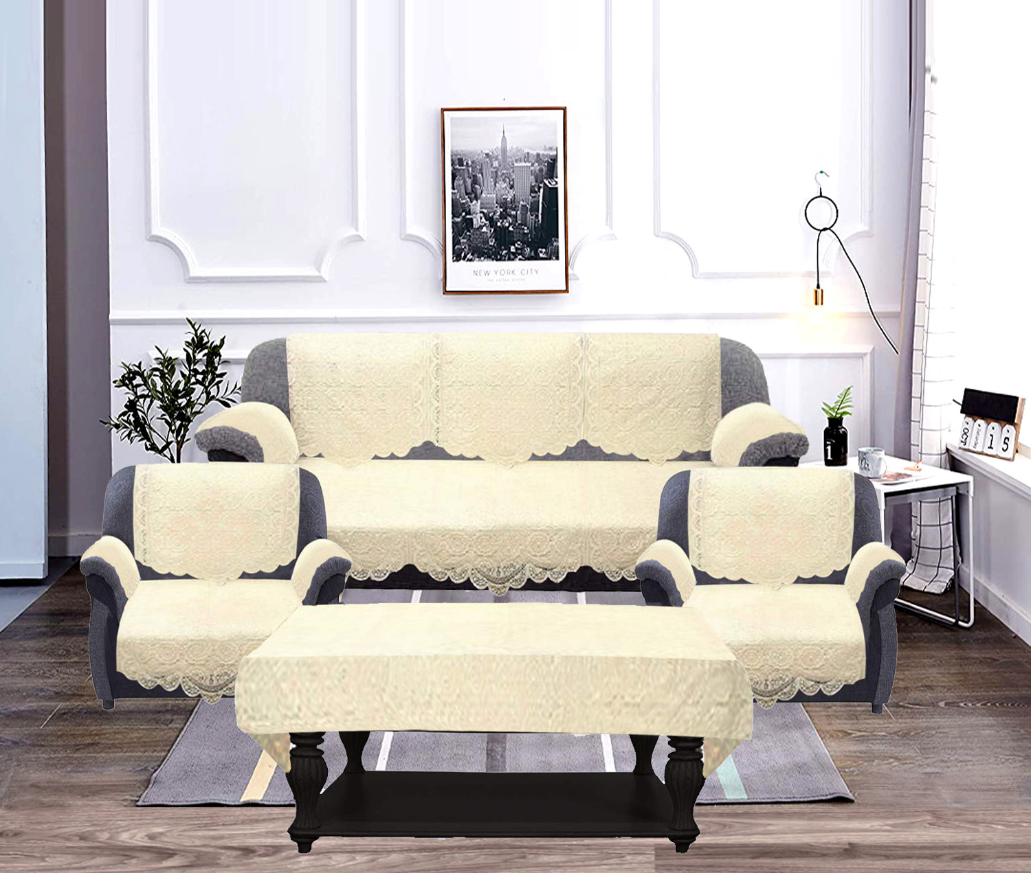 Sofa cover 5 seater with arms deals