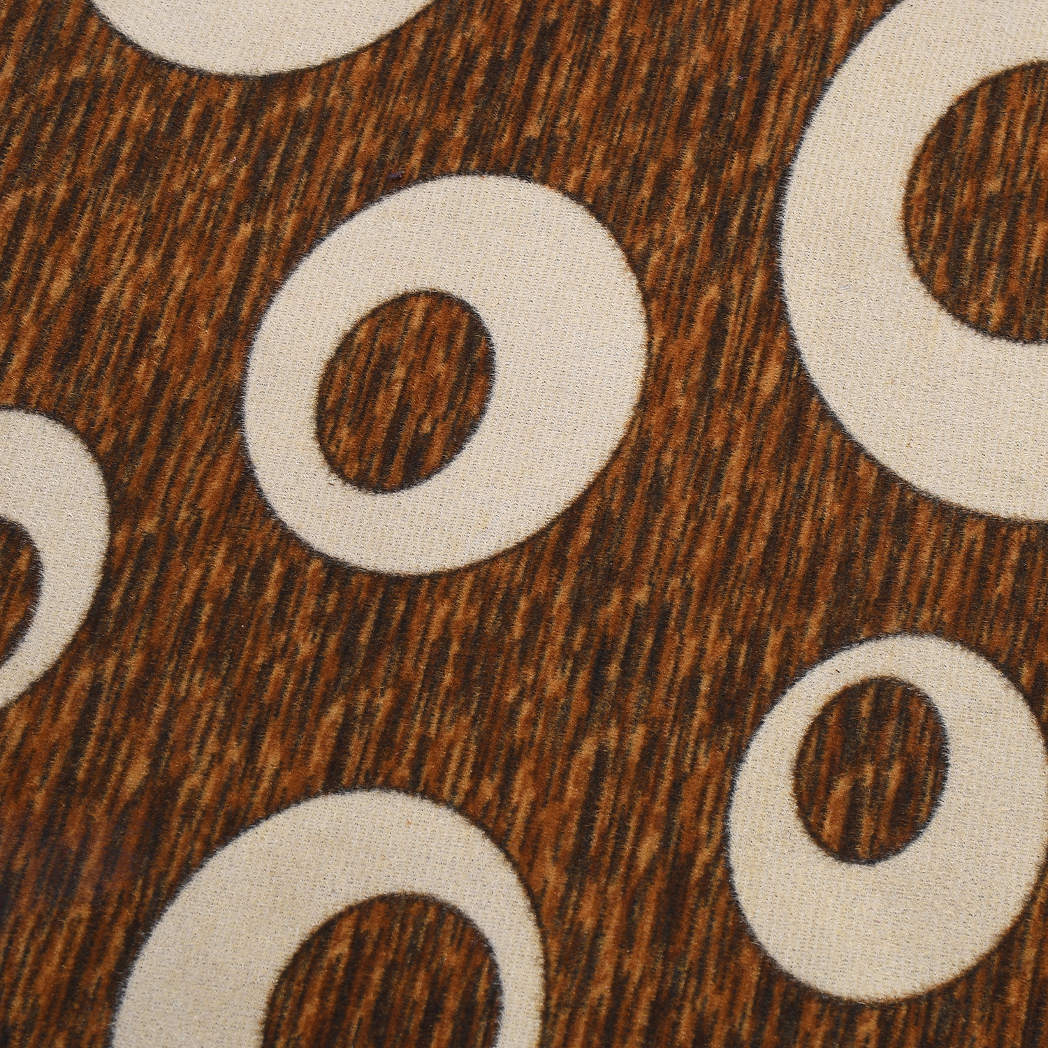 Kuber Industries Circle print Design Durable Microfiber Door Mat, Heavy Duty Doormat, Indoor Outdoor, Easy Clean, Waterproof, Low-Profile Mats for Entry, Patio, Garage (Set Of 2,Maroon & Brown)-33_S_KUBQMART11468