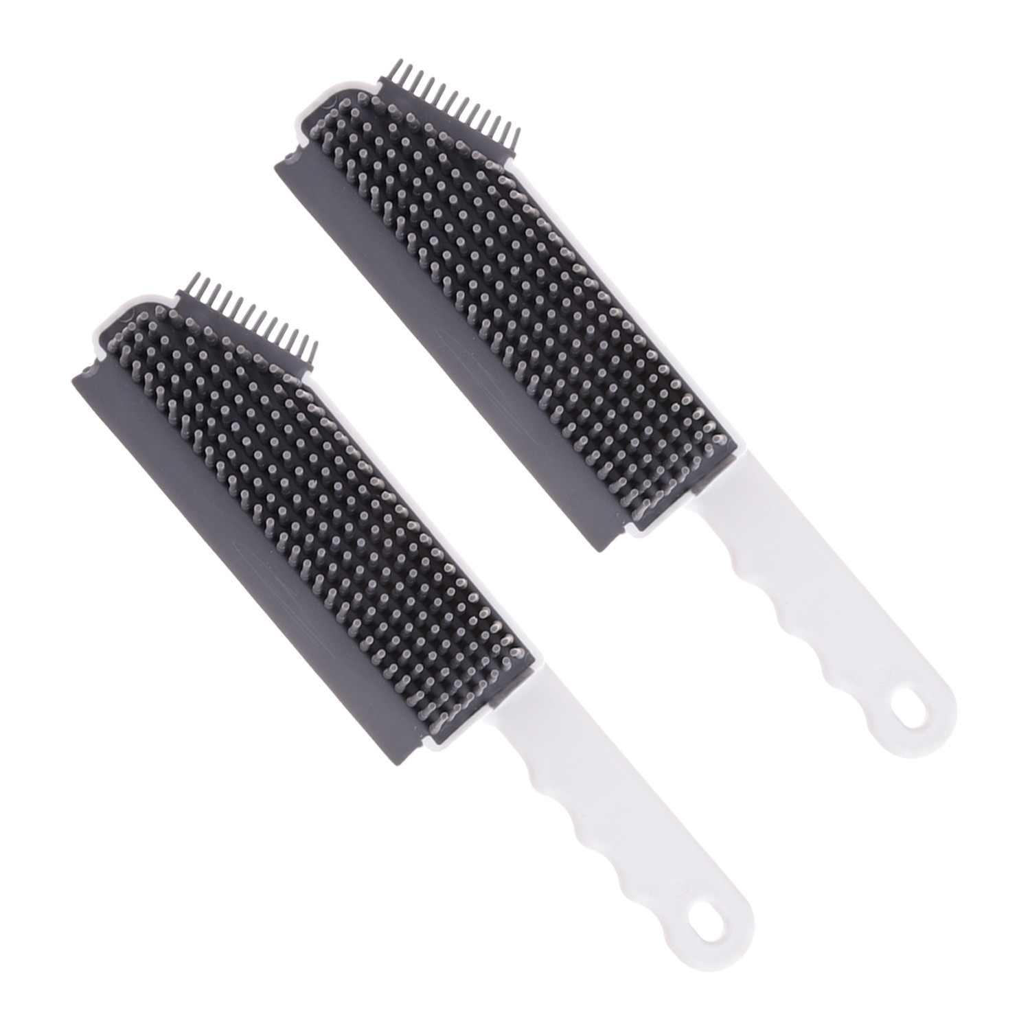 Kuber Industries Cleaning Brush | Plastic 3 In 1 Mesh Cleaning Brush | Scraper Brush | Washbasin Cleaning Brush | Knife Shape Wiper For Glass Cleaning White