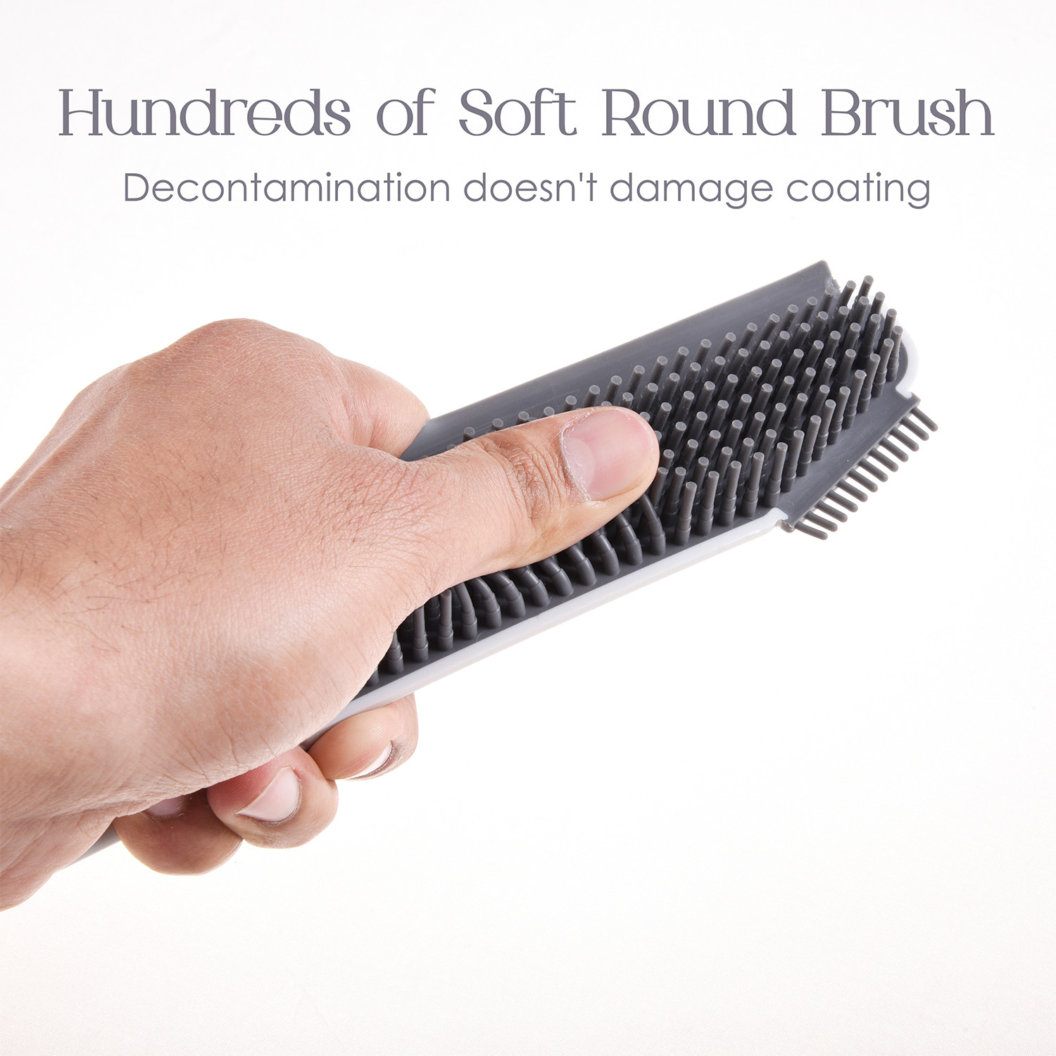 Kuber Industries Cleaning Brush | Plastic 3 In 1 Mesh Cleaning Brush | Scraper Brush | Washbasin Cleaning Brush | Knife Shape Wiper For Glass Cleaning White