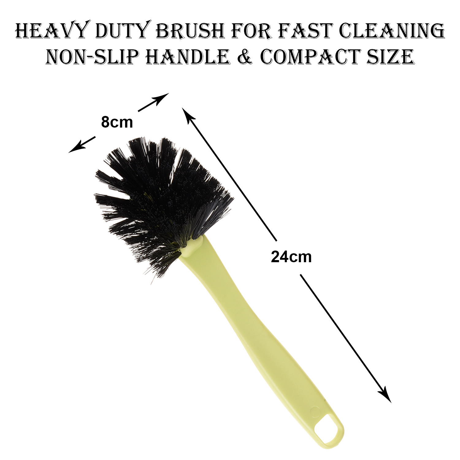 Kuber Industries Cleaning Brush | Toilet Cleaner Brush | Plastic Pan Brush | Brush for Cleaning Washroom | Bathroom Brush | Toilet Brush |Assorted