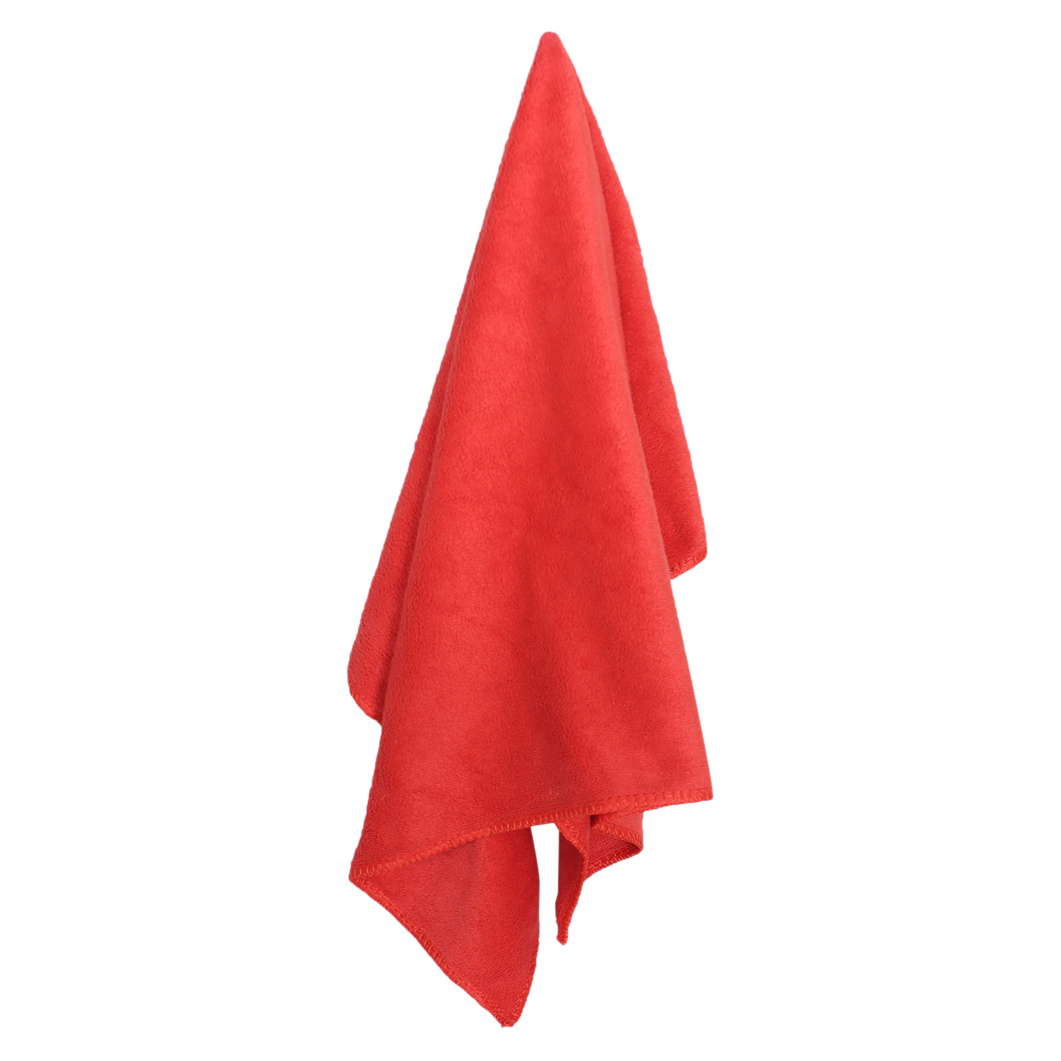Kuber Industries Cleaning Cloths|Microfiber Highly Absorbent Wash Towels for Kitchen,Car,Window,24 x 16 Inch (Red)
