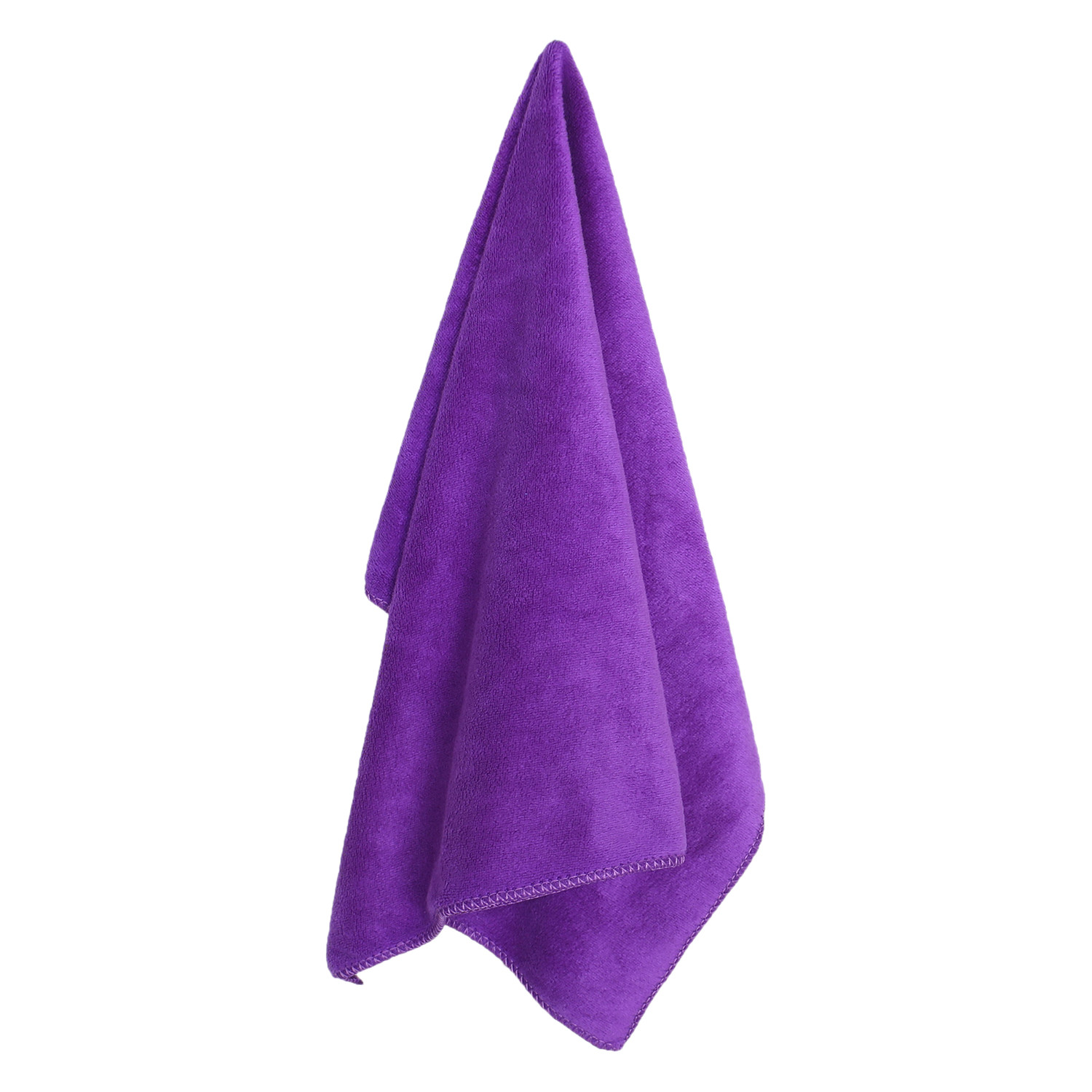 Kuber Industries Cleaning Cloths|Microfiber Highly Absorbent Wash Towels for Kitchen,Car,Window,24 x 16 Inch (Purple)