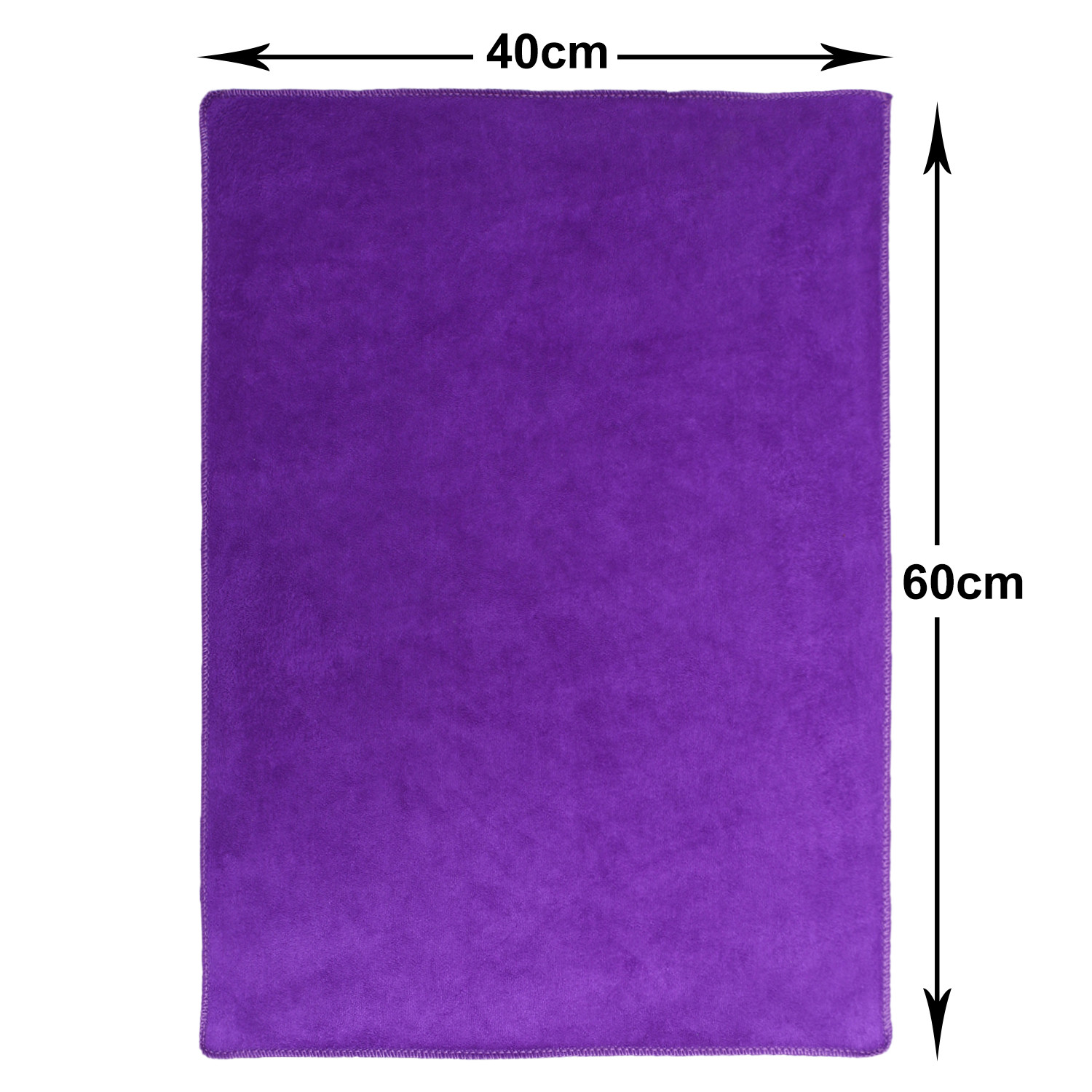 Kuber Industries Cleaning Cloths|Microfiber Highly Absorbent Wash Towels for Kitchen,Car,Window,24 x 16 Inch,Pack of 2 (Gray & Purple)